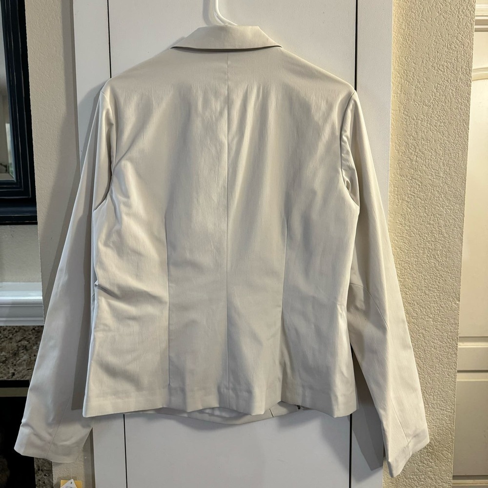 Halogen Light Gray Asymmetrical Zip Jacket - image 5